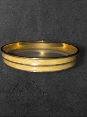Vintage Monet Cream Lucite & Gold Tone Bangle Bracelet| Elegant Signed Bangle